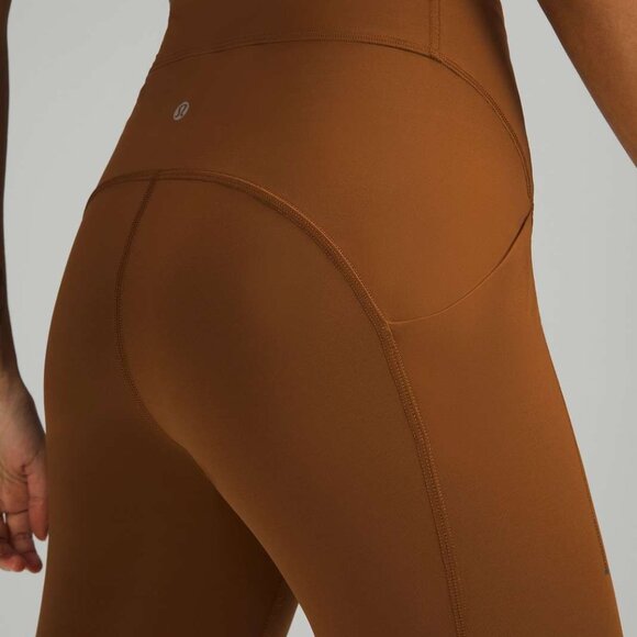 Lululemon Power Thru High Rise Tight 25" Size 2 Copper Brown - Picture 1 of 7